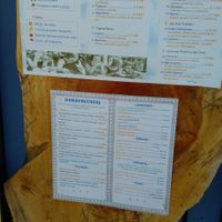 Menu card 2018 at La Pizzeria Chaitén in Chaiten