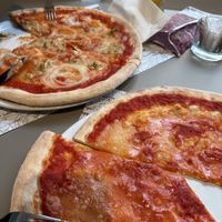 Vegan Margarita and vegan tuna pizza   at Spizzico - Pizza Time in Bolzano