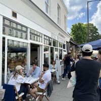 Outdoor seating and plenty of it  at Jusu Brothers in West London