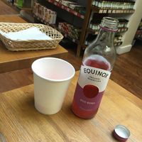 Inside seating at Alara Health Store in London