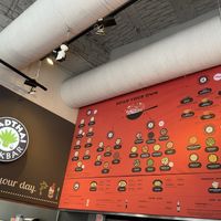 Menu of options   at Padthai Wokbar in Budapest