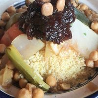 Vegan Tajine with couscous - saffron-flavored! at Morococo Cafe - 모로코코 카페 in Seoul