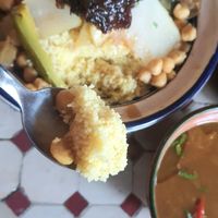 saffron-flavored Couscous 🤩 - close-up at Morococo Cafe - 모로코코 카페 in Seoul