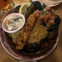 Morocco over rice (vegan) at Morococo Cafe - 모로코코 카페 in Seoul