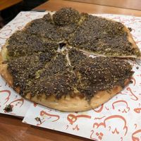 Zaatar flatbread at Manoush'eh in Vancouver