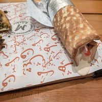 Falafel wrap at Manoush'eh in Vancouver