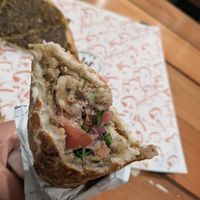 Rocambole-style falafel at Manoush'eh in Vancouver