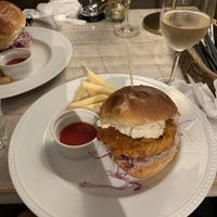 “Chicken” burger  at AIN SOPH.Journey in Kyoto