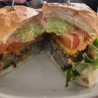 Vegan cheese burger #Veganuary at AIN SOPH.Journey in Kyoto