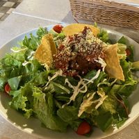Taco salad - the rice is hidden underneath!  at AIN SOPH.Journey in Kyoto