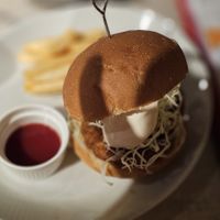 Soy cutlet burger at AIN SOPH.Journey in Kyoto