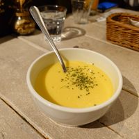 Soup of the day - Corn at AIN SOPH.Journey in Kyoto