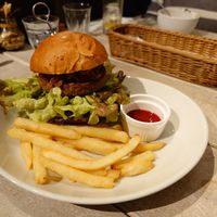 Cheeseburger (cheese was sold out) at AIN SOPH.Journey in Kyoto