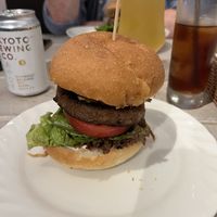 Burger - the cheese one. Thick tomato, good sauce, tasty   at AIN SOPH.Journey in Kyoto