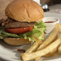 Burger and “fries"  at AIN SOPH.Journey in Kyoto