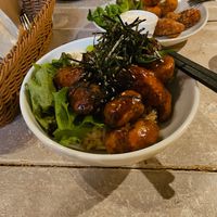 Fried teriyaki tofu bowl at AIN SOPH.Journey in Kyoto
