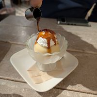 Vegan pudding at AIN SOPH.Journey in Kyoto