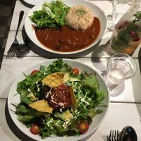 Mushroom hayashi rice & taco salad rice at AIN SOPH.Journey in Kyoto