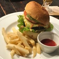 Ripple vegan cheeseburger!! at AIN SOPH.Journey in Kyoto