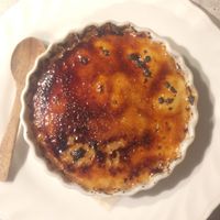 underwhelming and slightly burned creme brulee  at AIN SOPH.Journey in Kyoto