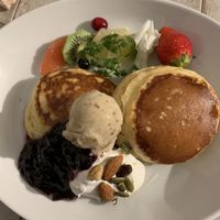 Pancakes - oh my GOD they were *so* good at AIN SOPH.Journey in Kyoto