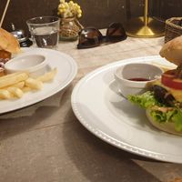 Chicken and cheese burger at AIN SOPH.Journey in Kyoto