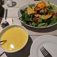 Soup of the day (corn chowder) and taco rice at AIN SOPH.Journey in Kyoto