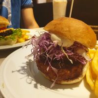 Burger with sansho pepper sauce  at AIN SOPH.Journey in Kyoto