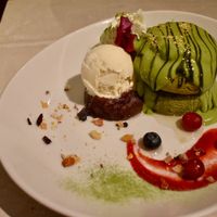 Matcha pancakes at AIN SOPH.Journey in Kyoto