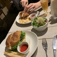 Sharing the burgers! at AIN SOPH.Journey in Kyoto