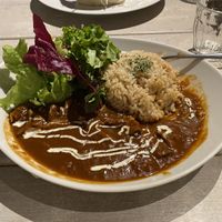 Mushroom and tomato stew with rice at AIN SOPH.Journey in Kyoto