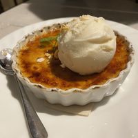 Creme Brûlée with soy ice cream at AIN SOPH.Journey in Kyoto
