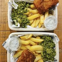 “Fish” and chips at By Chloe - Covent Garden in London