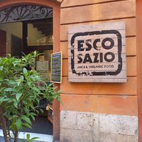 Outside at Escosazio in Rome
