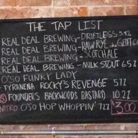 tap menu at Raw Deal in Menomonie