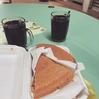 Peanut peanut and kopi from another stand    at Granny's Pancake in Central Singapore