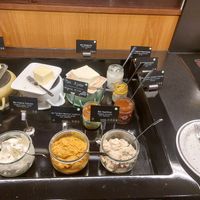 Savory bread spreads at Hotel Stadthalle in Vienna
