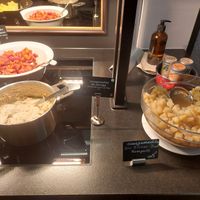 Warm porridge and apple compote at Hotel Stadthalle in Vienna
