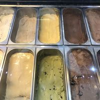 The 2 most popular vegan flavors are vegan mango and vegan chocolate which are mainly the vegan flavors in the display bar used for scooping.  at Nature's Organic Ice Cream in Fremont