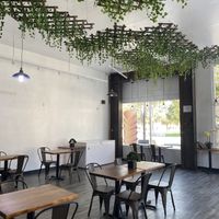 Spacious and cutely decorated interior  at Nature's Organic Ice Cream in Fremont
