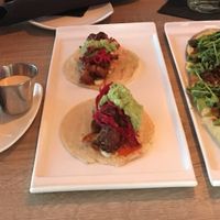 Sweet potato fries with house made vegan ranch, buffalo cauliflower tacos, flat bread happy hour menu items  at Generations Bistro & Bar in Greer