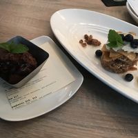 Vegan apple pie and chocolate nice cream at Generations Bistro & Bar in Greer