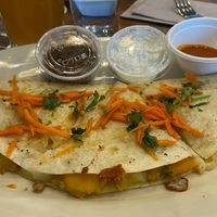 Seasonal veggie quesadilla at SEA - Floret in Seattle