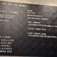 Menu at SEA - Floret in Seattle