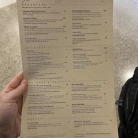 The dining menu   at SEA - Floret in Seattle