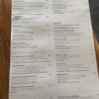 Menu  at SEA - Floret in Seattle
