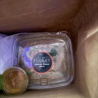 I wish I had gotten more pictures, but I pretty much just ate everything out of this bag on the plane.   at SEA - Floret in Seattle