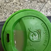 A little of the latte to show it’s mostly water   at SEA - Floret in Seattle