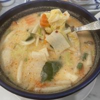 Mushroom tomyum soup  at Home Cafe Tha Tian in Bangkok
