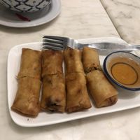 Spring rolls  at Home Cafe Tha Tian in Bangkok
